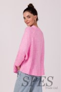 Sweter Damski Model BK105 Pink - BE Knit