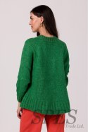 Sweter Damski Model BK105 Szmaragd - BE Knit