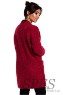 Sweter Kardigan Model BK034 Malina - BE Knit