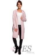 Sweter Kardigan Model BK063 Powder Pink - BE Knit