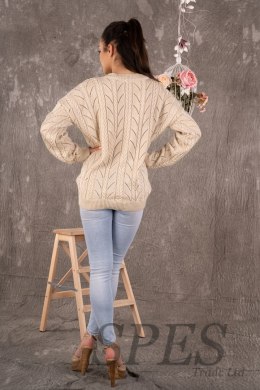 Sweter Damski Model Marynesta Beige - Merribel