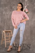 Sweter Damski Model Marynesta Powder Pink - Merribel