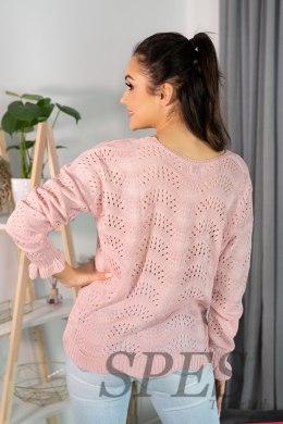 Sweter Damski Model Venigam Powder Pink - Merribel