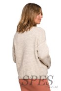 Sweter Kardigan Model BK074 Beige - BE Knit