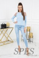 Sweter Damski Model Eliza Tulle MCY02679 Baby Blue - Vittoria Ventini