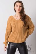 Sweter Damski Model TW-SW-BI-19710.11 Camel - Och Bella