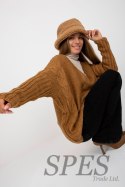 Sweter Damski Model TW-SW-BI-M903.33X Camel - Och Bella