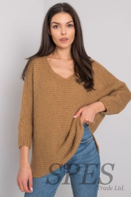 Sweter Damski Model TW-SW-BI-J1001.06 Camel - Och Bella