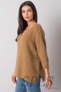 Sweter Damski Model TW-SW-BI-J1001.06 Camel - Och Bella