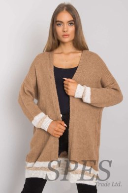 Sweter Kardigan Model TW-SW-BI-A21768.21 Camel - Och Bella