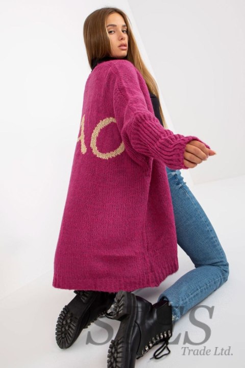 Sweter Kardigan Model TW-SW-BI-M2201.87 Fuksja - Och Bella