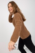 Sweter Damski Model TW-SW-BI-9030.08 Brown - Och Bella