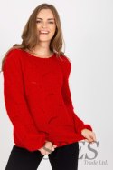 Sweter Damski Model TW-SW-BI-9030.08 Dark Red - Och Bella