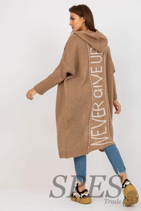 Sweter Kardigan Model TW-SW-BI-M56.35 Dark Beige - Och Bella