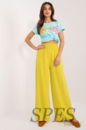 Spodnie Damskie Model DHJ-SP-8390.70 Dark Yellow - Italy Moda