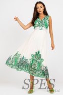 Sukienka Model DHJ-SK-13128.61 White/Green - Italy Moda