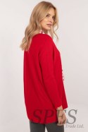 Sweter Damski Model DHJ-BZ-19226.91Red - Italy Moda