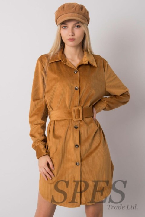 Sukienka Model DHJ-SK-10333.12P Camel - Italy Moda