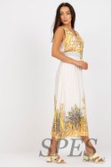 Sukienka Model DHJ-SK-13128.61 White/Yellow - Italy Moda