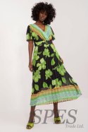 Sukienka Model DHJ-SK-11331-5.19 Black/Green - Italy Moda