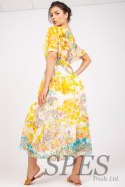 Sukienka Model DHJ-SK-15967-1.01P White/Yellow - Italy Moda