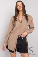 Koszula Damska Model EM-KS-005.34 Dark Beige - Ex Moda