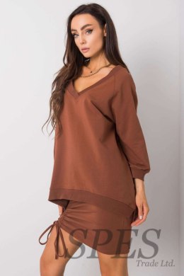 Bluza Damska Model RV-BL-5676.09 Dark Brown - Rue Paris