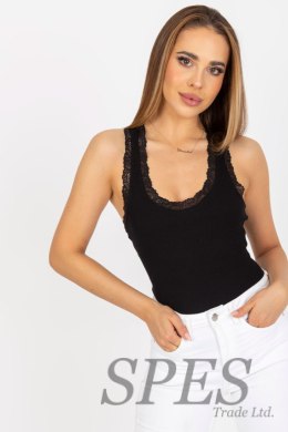 Koszulka Top Model RV-TP-7990.17 Black - Rue Paris