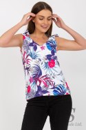 Koszulka Top Model WN-TP-1482-4.67 White/Navy - Rue Paris