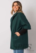 Płaszcz Damski Model CHA-PL-0409.30X Dark Green - Rue Paris