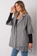 Płaszcz Damski Model CHA-PL-0409.30X Grey - Rue Paris