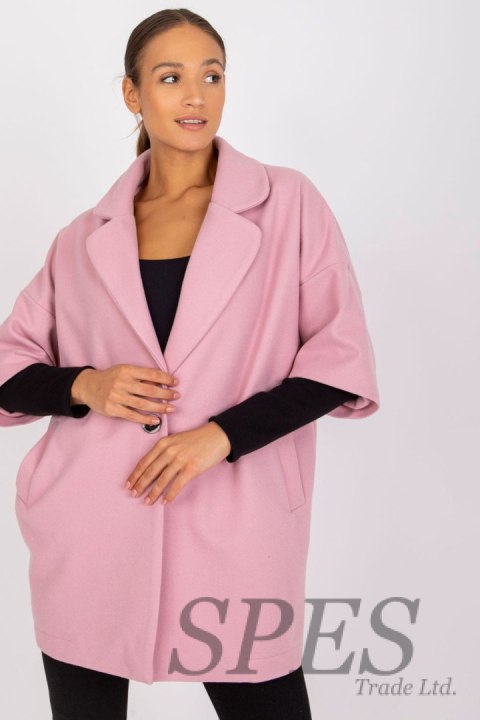 Płaszcz Damski Model CHA-PL-0409.30X Light Pink - Rue Paris