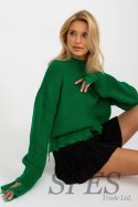 Sweter Damski Model LC-SW-0373.95P Green - Rue Paris