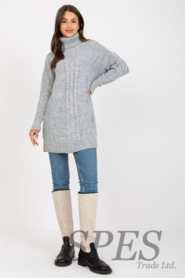 Sweter Damski Model LC-SW-8015.25P Grey - Rue Paris