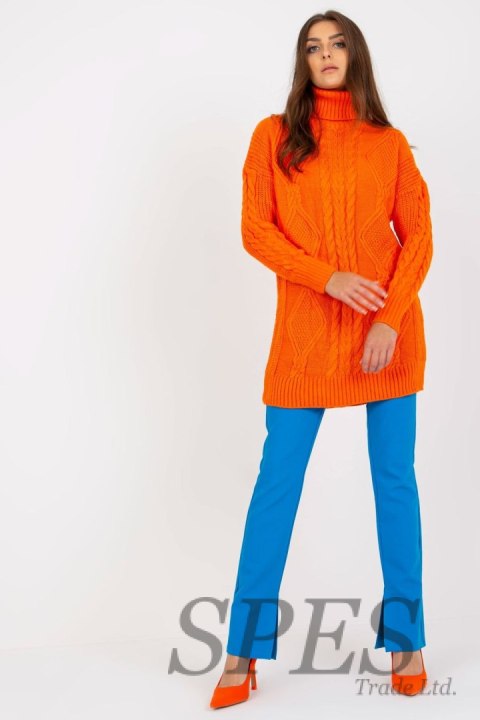 Sweter Damski Model LC-SW-8015.25P Orange - Rue Paris