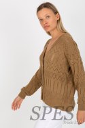 Sweter Damski Model LC-SW-8022.04P Dark Beige - Rue Paris