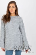 Sweter Damski Model LC-SW-8044.06X Grey - Rue Paris