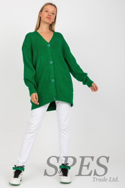 Sweter Kardigan Model LC-SW-0267.06X Green - Rue Paris