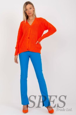 Sweter Kardigan Model LC-SW-0321.06X Orange - Rue Paris