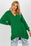 Sweter Kardigan Model LC-SW-8042.12X Green - Rue Paris