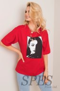 T-shirt Damski Model 157-TS-3534.53 Red - Rue Paris