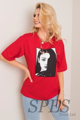 T-shirt Damski Model 157-TS-3534.53 Red - Rue Paris