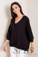 Bluza Damska Model RV-BL-5676.09 Black - Rue Paris