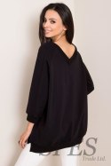 Bluza Damska Model RV-BL-5676.09 Black - Rue Paris