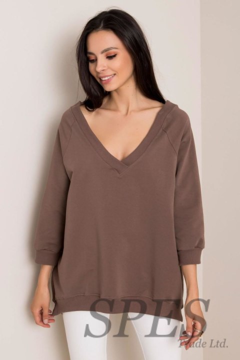 Bluza Damska Model RV-BL-5676.09 Brown - Rue Paris