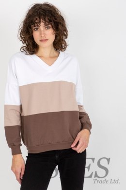 Bluza Damska Model RV-BL-8328.65P White/Brown - Rue Paris