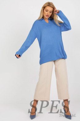 Sweter Damski Model LC-SW-2261.00P Blue - Rue Paris