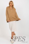 Sweter Damski Model LC-SW-2261.00P Camel - Rue Paris