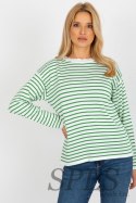 Sweter Damski Model LC-SW-6006.22 White/Green - Rue Paris