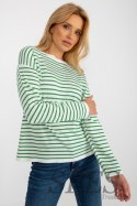 Sweter Damski Model LC-SW-6006.22 White/Green - Rue Paris